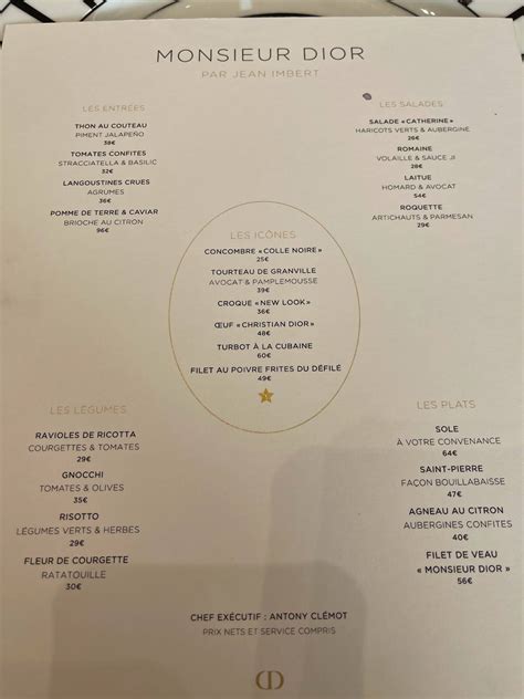 cafe dior paris menu|christian dior official website france.